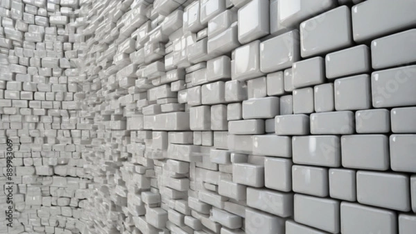 Fototapeta White background of architecture and technology