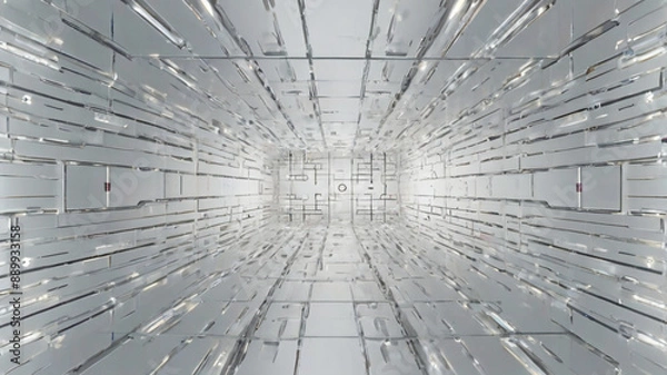 Fototapeta White background of architecture and technology