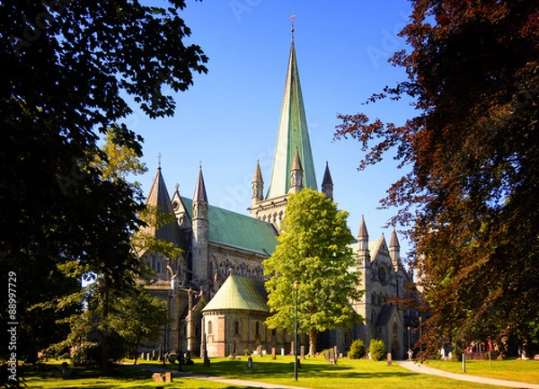 Obraz Nidaros Cathedral, Trondheim, Norway