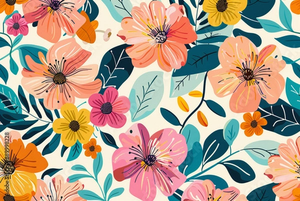 Obraz seamless floral pattern