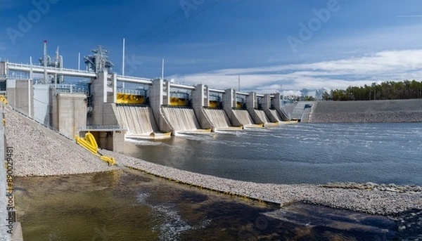 Fototapeta 수력발전소 댐