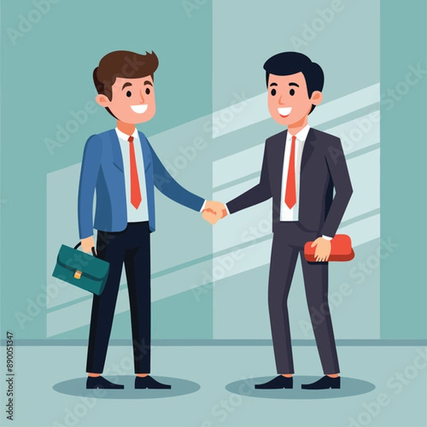 Obraz Two persons having a business agreement