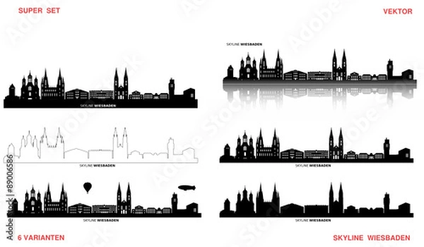 Obraz Skyline Wiesbaden