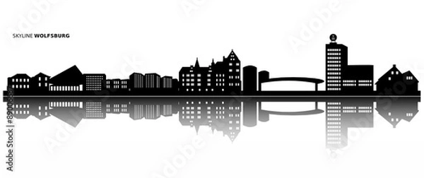Obraz Skyline Wolfsburg