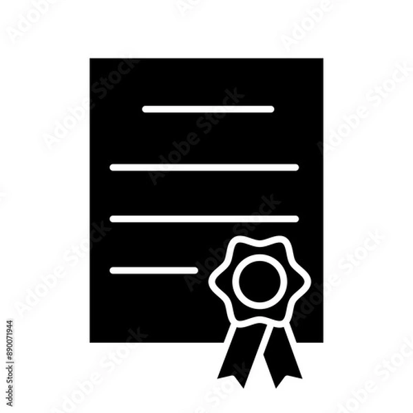 Fototapeta Certificate icon template