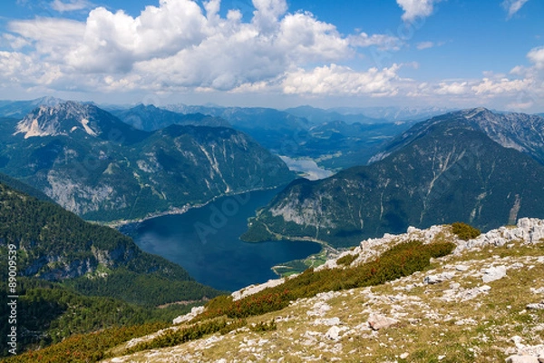 Obraz Lake Hallstatt - view from Dachstein