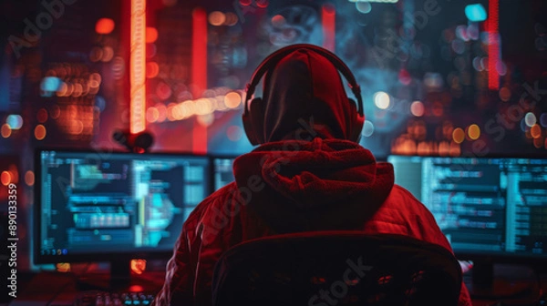 Fototapeta hacker background