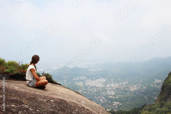 Obraz girl thinking about a future