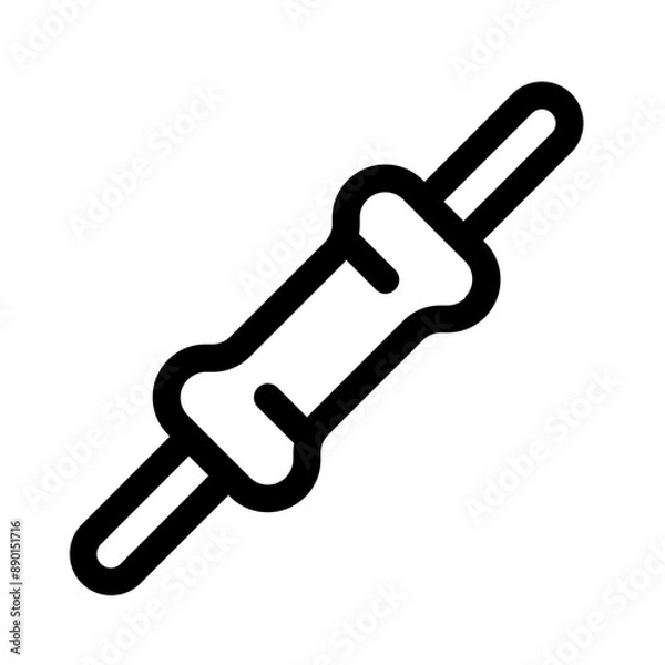 Fototapeta connector pins icon with line style, perfect for user interface projects