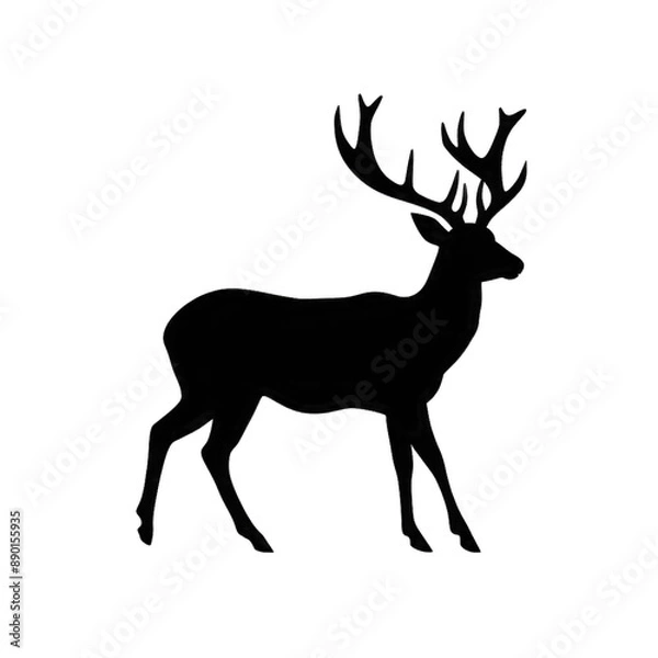 Obraz hand drawn animals silhouette set