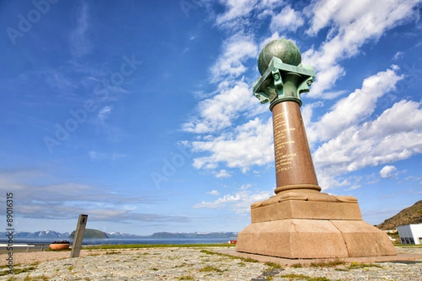 Obraz Łuk geodezyjny Struve, Hammerfest, Norwegia