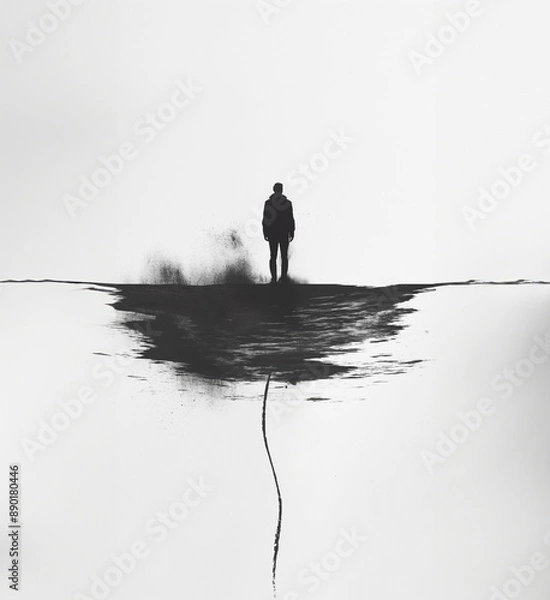 Obraz silhouette of a person