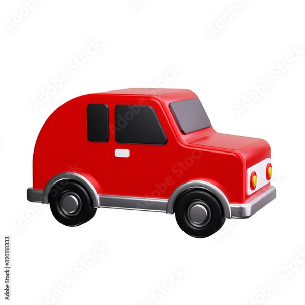 Fototapeta car 3d render icon