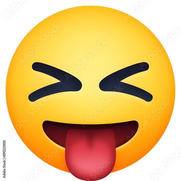 Obraz Squinting Face with Tongue