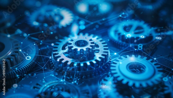 Fototapeta gears background