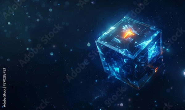 Fototapeta background with cubes