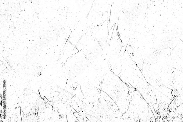 Fototapeta Vintage grunge paper texture isolated. Old worn overlay distressed background. Torn and crumpled pattern for cover. Vintage scratched grunge effect for design.