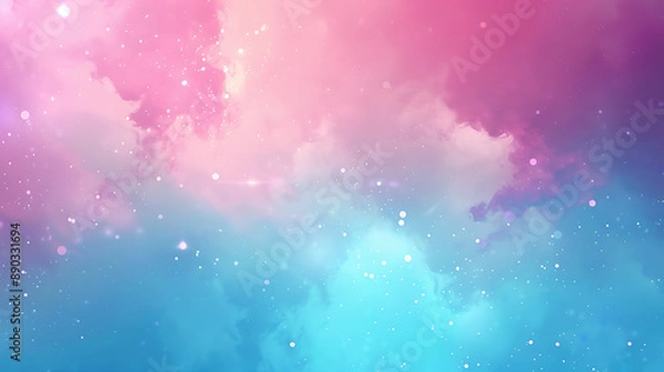 Obraz Gradient background featuring a blend of pink and blue for a calming effect 
