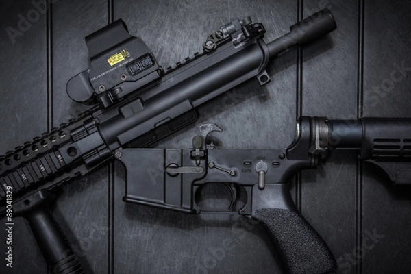 Fototapeta assult rifle