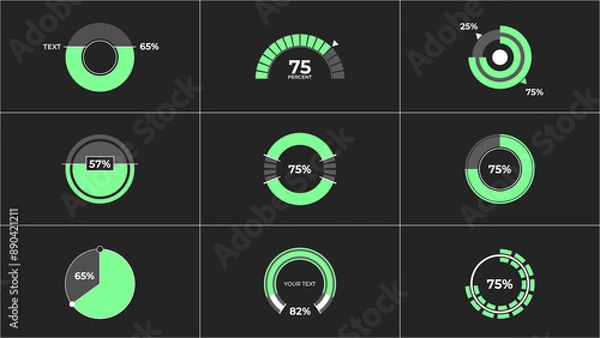 Fototapeta Circle Ring Infographic