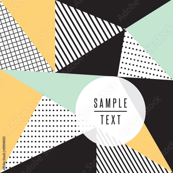 Obraz Abstract triangle design with text