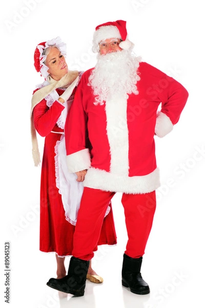 Obraz Inspecting Santa