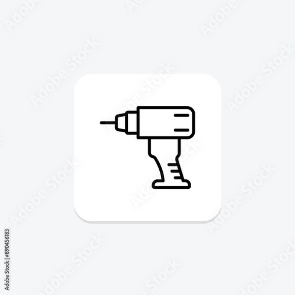 Obraz Power Tool Repair line icon , vector, pixel perfect, illustrator file