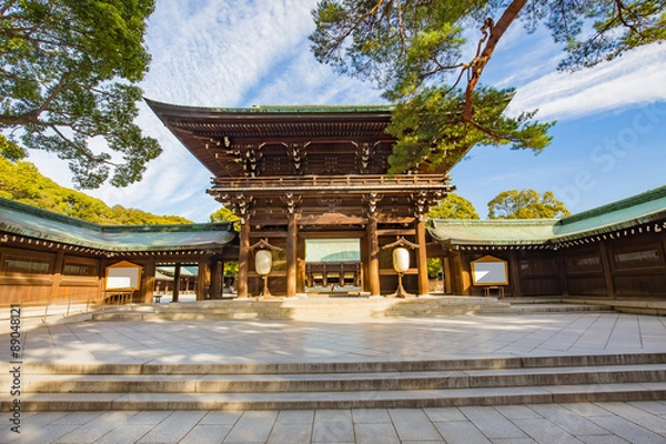 Obraz Meiji Jingu sh Rinein Tokiyo, Japonia