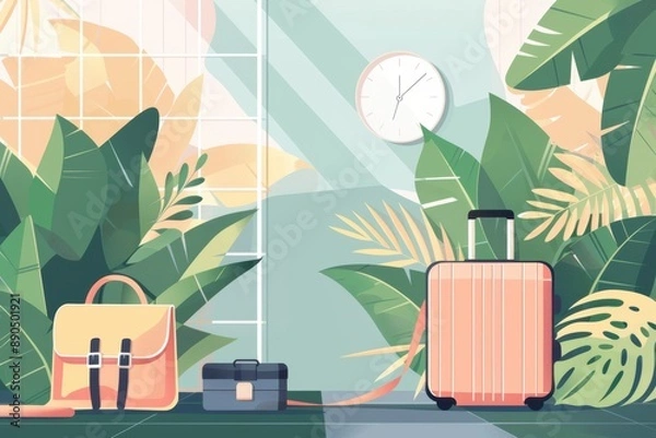 Obraz Travel budgeting ensures affordable adventures, balancing dreams with reality...