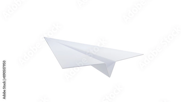 Obraz paper airplane flying 3D rendering