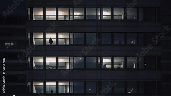 Fototapeta building at night