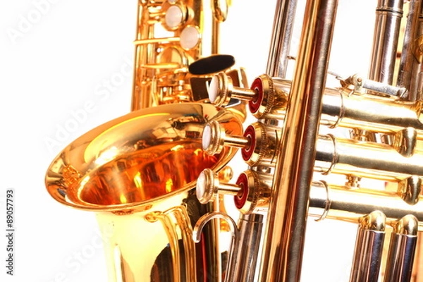Obraz Saxofon und Trompete