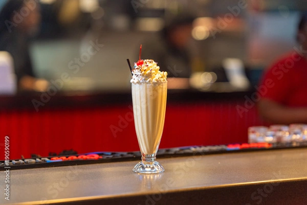 Obraz Milkshake at a diner