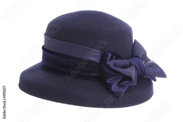 Obraz ladies blue hat