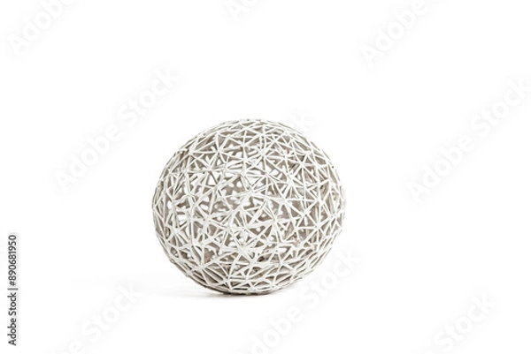 Fototapeta White Woven Sphere