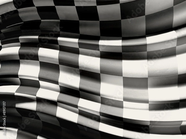 Obraz Flaga w szachownicę