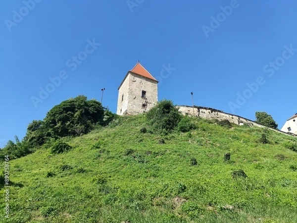 Fototapeta Amazing Ptuj Castle in Slovenia - Ptuj Grad - medieval fortress built in the mid-12th century