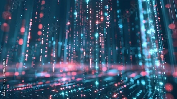 Fototapeta Abstract technology big data background concept