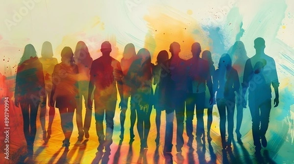 Obraz Diversity people group team union concept