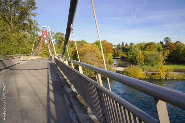 Fototapeta Defazio bike bridge