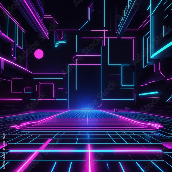 Obraz Neon Light background