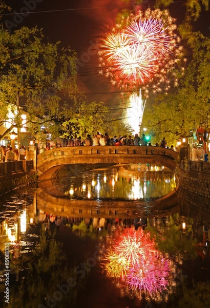 Fototapeta 城崎温泉　花火