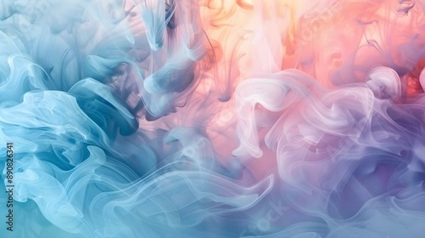 Obraz Digital abstract ink art background blending