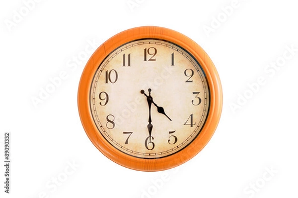 Obraz Isolated clock showing 4:30 o'clock