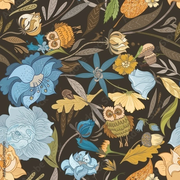 Obraz Vintage Sketch Vector Pattern 