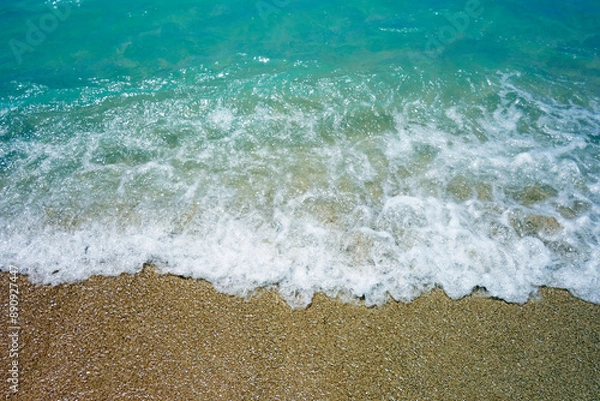 Obraz ハワイ ワイキキビーチの波打ち際