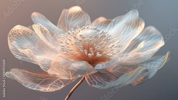 Fototapeta 48. An enchanting 3D calliopsis with intricate petal patterns
