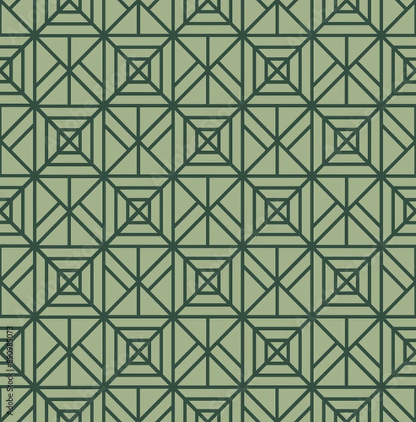 Obraz Linear flat abstract lines pattern seamless vector background