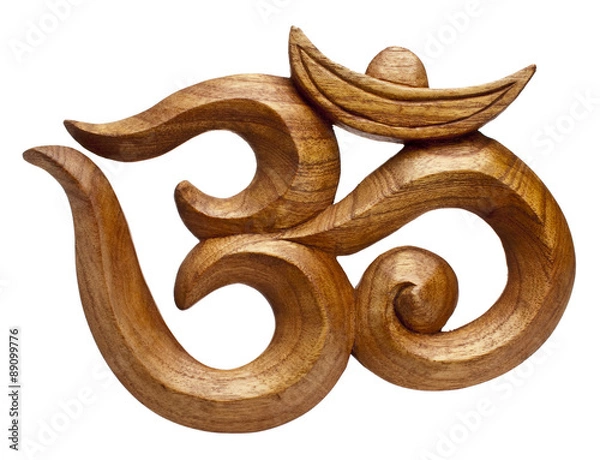 Obraz Om Zeichen aus Holz