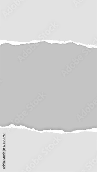 Obraz torn page realistic vertical 2 transparent backgroundo vector art